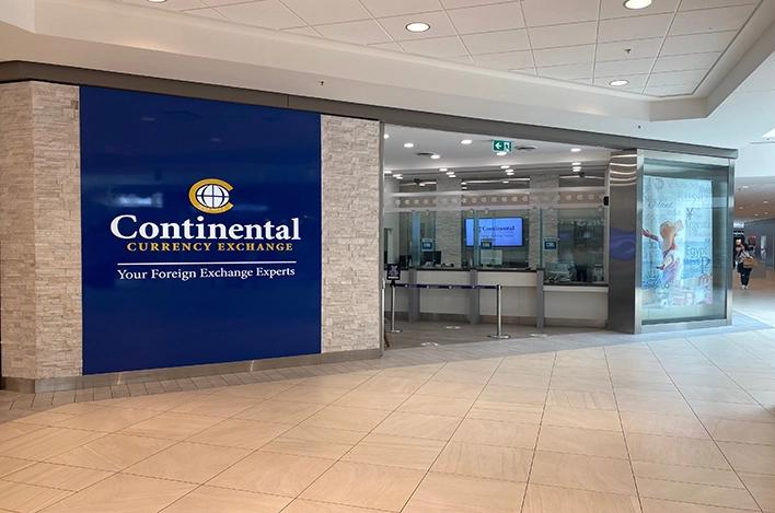 A Continental Currency Exchange branch exterior